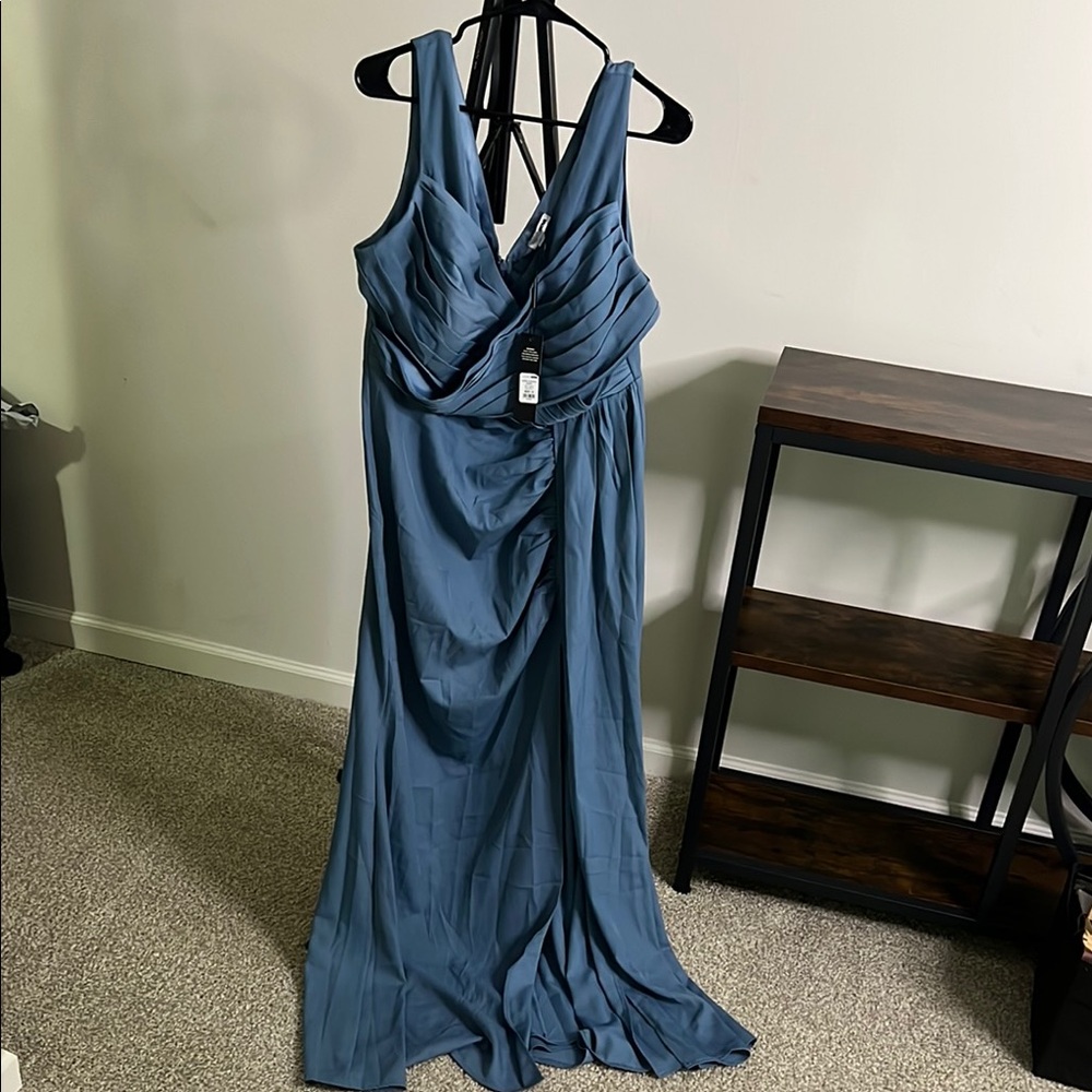 Fashion Nova Teal Maxi Dress